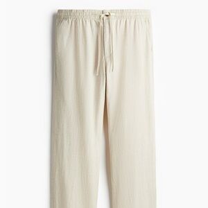 NWT - H&M Linen Cream Men's Pants